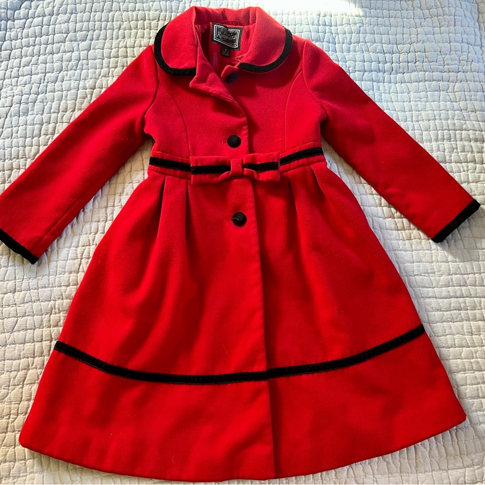 EUC Rothschild red coat, size 6 (my child could wear through age 8)